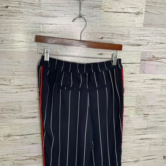 Ettitwe Anthropologie blue striped pants red xs - Picture 10 of 15